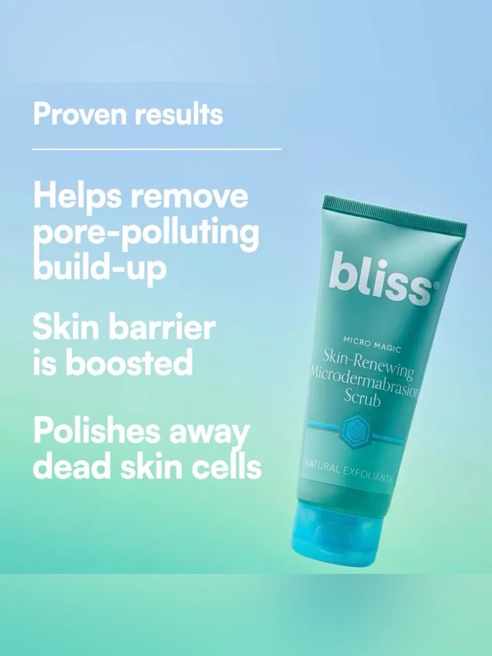 BLISS Skin-Renewing Microdermabrasion Scrub, 3.4 fl oz / 100 mL ~ New & Sealed